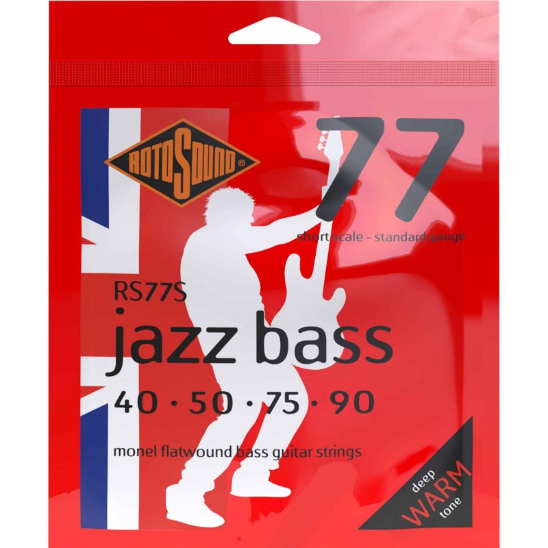 Rotosound RS77S Monel Flatwound Short-Scale Bass Guitar Strings (40 50 75 90) - Image 1